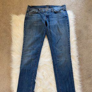 7 for All Mankind Roxanne low rise straight jean
